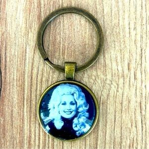 Dolly Parton Keychain, Handmade, NWT
